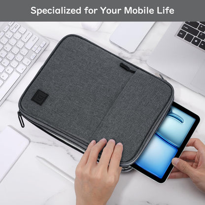 Dadanism 9-11 Inch Tablet Sleeve Padded Carrying Case for iPad (A16) 11th Gen 11", iPad 10th Gen 10.9", iPad Air M4/Pro M5 11", iPad Air 5/4, iPad 9/8/7th Gen, Galaxy Tab A11+ Plus 11", Blue