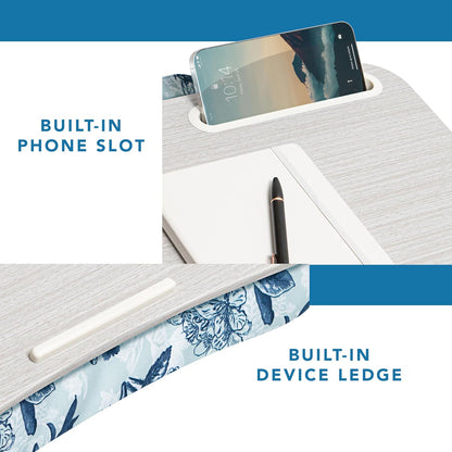 LAPGEAR Designer Lap Desk with Phone Holder and Device Ledge - Arrow Stripes - Fits up to 15.6 Inch Laptops - Style No. 45411