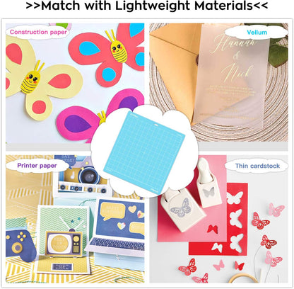 HTVRONT Standard Grip Cutting Mat, 6 Pack Cutting Mat 12x12 Compatible with Cricut Maker 3/Maker 4/Maker/Explore 3/4/5/Air 2/One, Standard Adhesive Sticky Quilting Cutting Mats Replacement Accessories