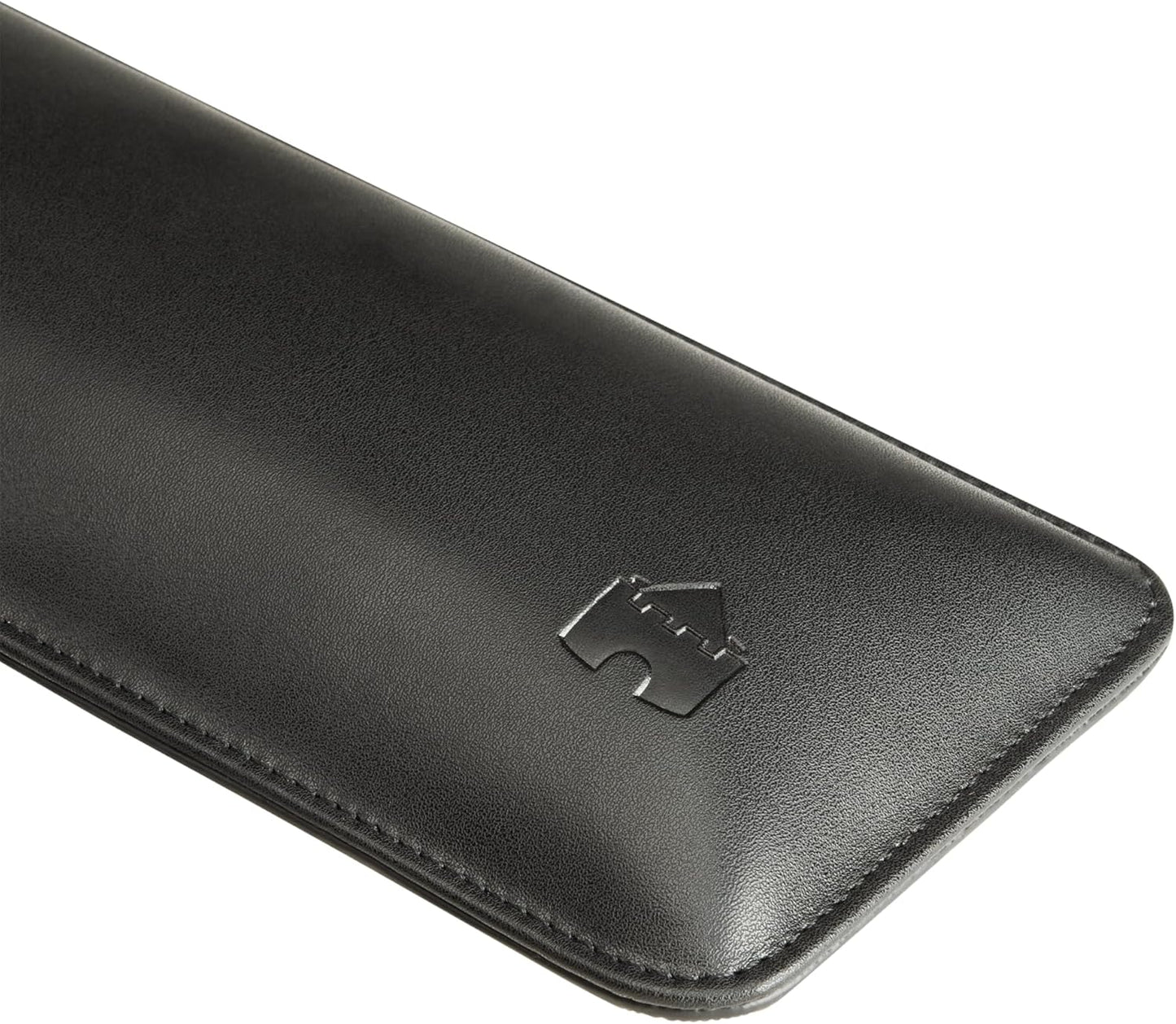 Bailey Compact by Castle - Wrist Rest for Keyboards with Around 61 Keys - Leather Ergonomic Computer Extra Firm Keyboard Wrist Support for Typists, Gaming, Heavy Office Use (Stone, Compact Size)