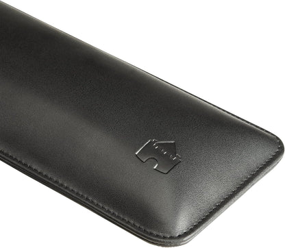 Bailey Compact by Castle - Wrist Rest for Keyboards with Around 61 Keys - Leather Ergonomic Computer Extra Firm Keyboard Wrist Support for Typists, Gaming, Heavy Office Use (Stone, Compact Size)