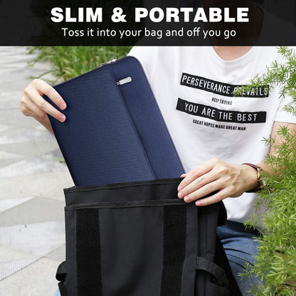 MoKo 9-11 Inch Tablet Sleeve Bag Carrying Case Fits iPad Pro 11 M5/Air M3, iPad A16 2025, i-Pad 10th 10.9, i-Pad 9/8/7th Gen 10.2, iPadAir 5/4th 10.9, Tab S8 11"/Tab A 10.1,Cloudy Pink