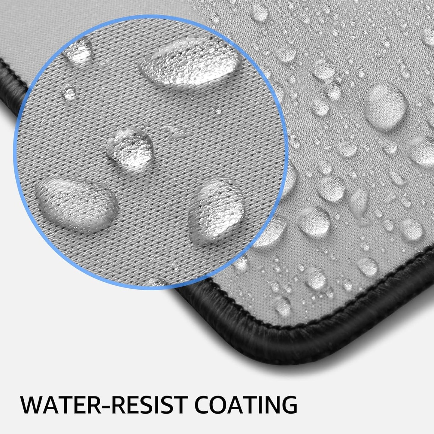 KTRIO Large Gaming Mouse Pad Desk Mat, Superior Micro-Weave Cloth for Precise Mouse Control, Non-Slip Rubber Base, Stitched Edges, Water-Resistant, for Gamer, Office & Home, 31.5" x 11.8" inches