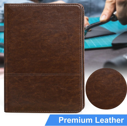 Padfolio/Portfolio Binder, Mini Padfolio Portfolio Binder 5 x 8 Legal Writing Pad, A5 Document Organizer Folder for Men Women, Black