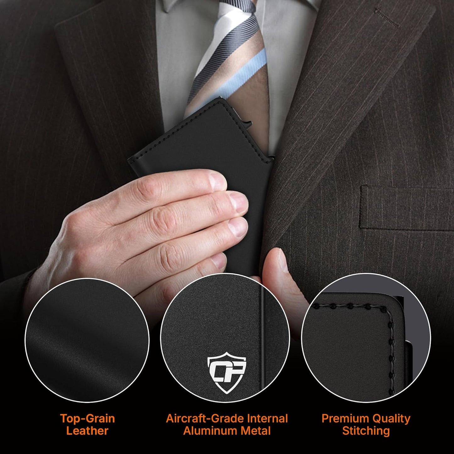 Conceal Plus Wallet Finder Slim Tracker, 5-Year Battery Life - Never Needs Charging, Track Wallet, Backpack, Luggage and More, Works with Apple Find My iOS Only (Android Not Supported)