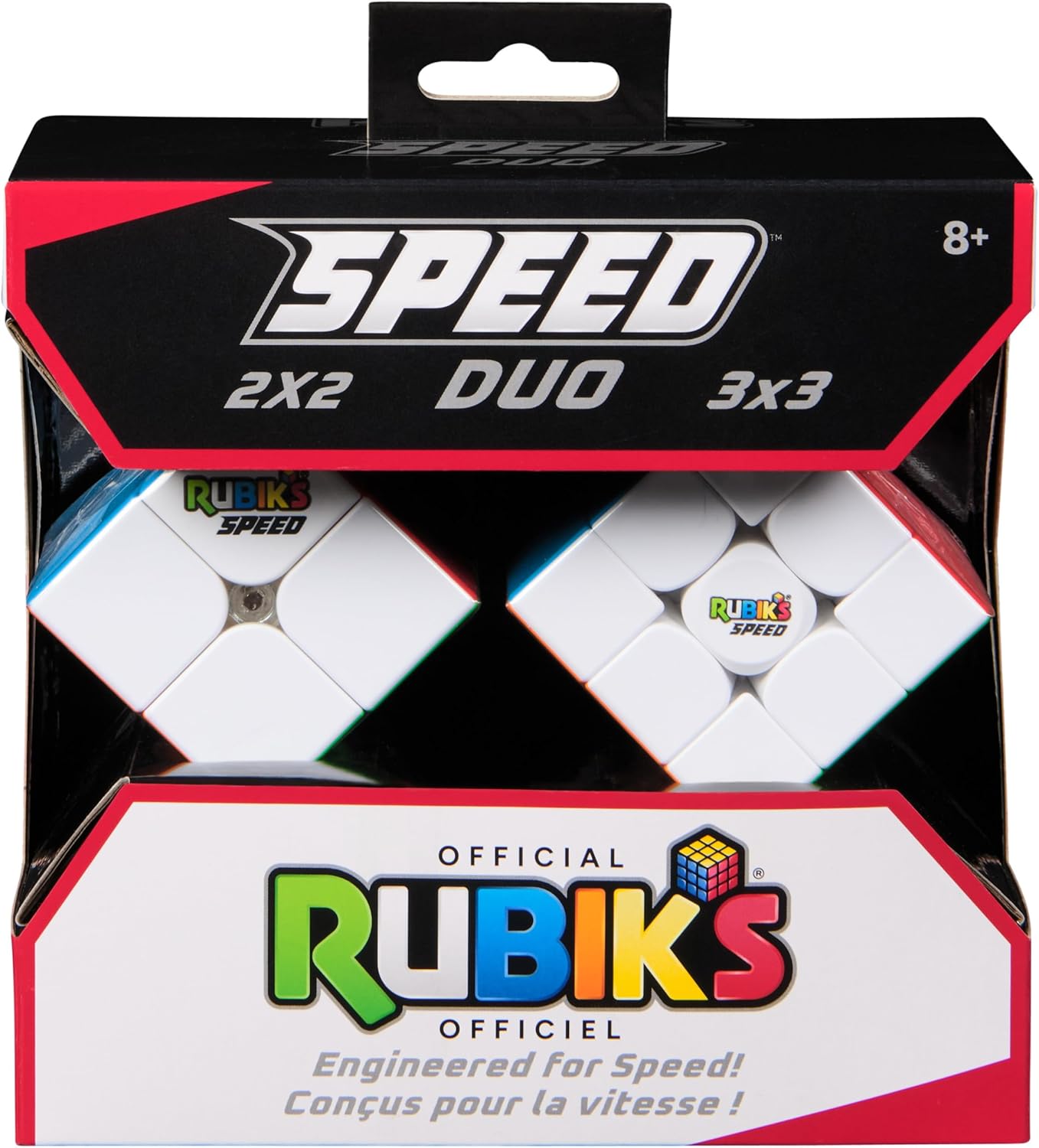 Rubik’s Cube, Timer Stand, Clear Display Device for WCA Speedcubers, Track Your Time to Solve Brain Teaser Puzzle for Adults, Problem-Solving Brain Teaser Fidget Toy for Kids, Ages 8 & Up