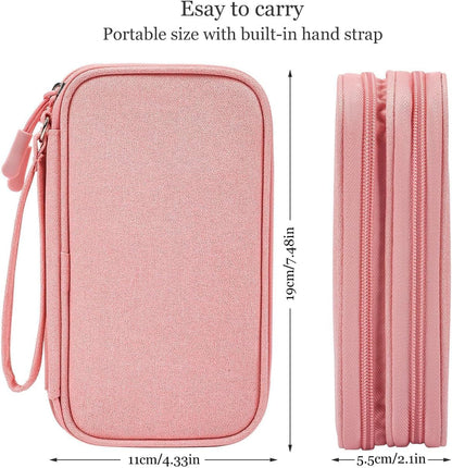 CAOODKDK Electronics Accessories Organizer Pouch Bag, Travel Universal Organizer for Cable, Charger, Phone, SD Card, Business Travel Gadget Bag