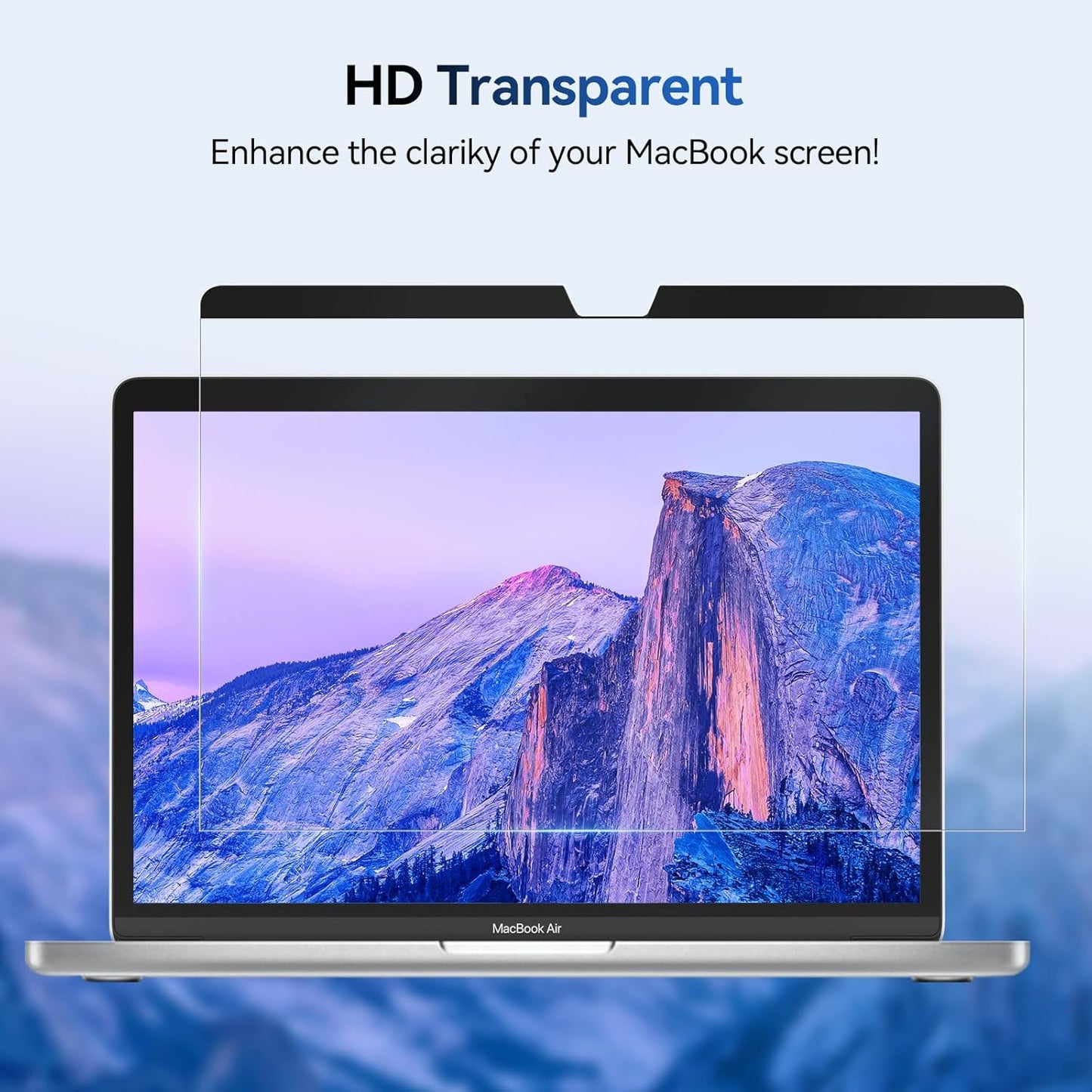 [2 Pack] Magnetic Hanging 24 Inch Computer Anti Blue Light Screen Protector for 16:9 Aspect Ratio Widescreen Monitor, Eye Protection Anti-Glare Light LED PC Screen Protector, Removable 24 in Protective Film