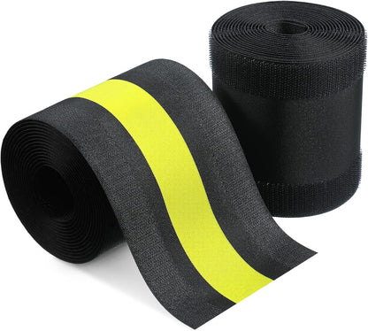 WILLBOND Carpet Cord Cover Cable Protector Floor Cover Cable Protector Management Only for Commercial Office Carpet(19.69 ft,Black)
