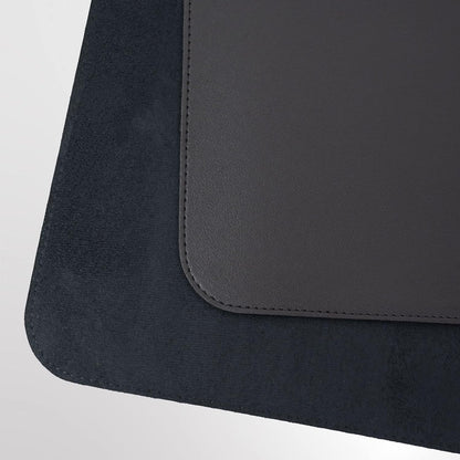 Vine Creations Leather Desk Mat 24" x 17", Desk Protector, PU Leather Desk Pad, Non Slip Small Desk Pad Mat, Desk Blotter, Desk Pads on Top of Desks, Home or Office Small Desk Mat (Black)