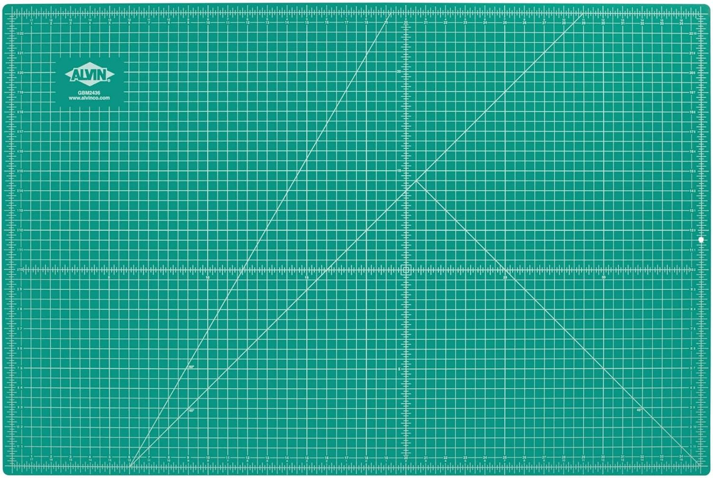 ALVIN GBM Self-Healing Cutting Mat 48 x 96 inch | Double-Sided Green/Black | 5-Layer Gridded Surface for Arts, Crafts and Sewing - Model GBM4896