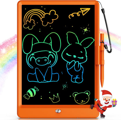 Bravokids 12 Inch LCD Writing Tablet for 3 Year Olds - Electronic Drawing Pad and Doodle Board as Educational Birthday Gifts for Girls and Boys (Pink)