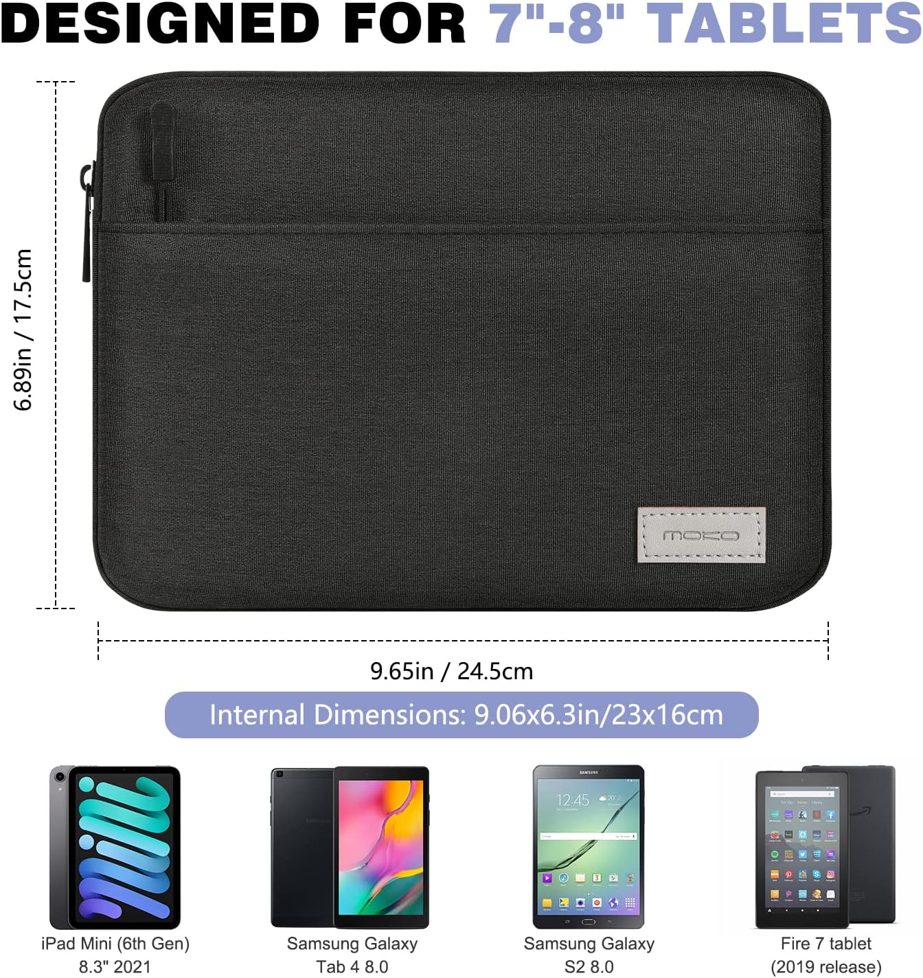 MoKo 9-11 Inch Tablet Sleeve Bag Carrying Case Fits iPad Pro 11 M5/Air M3, iPad A16 2025, i-Pad 10th 10.9, i-Pad 9/8/7th Gen 10.2, iPadAir 5/4th 10.9, Tab S8 11"/Tab A 10.1,Cloudy Pink