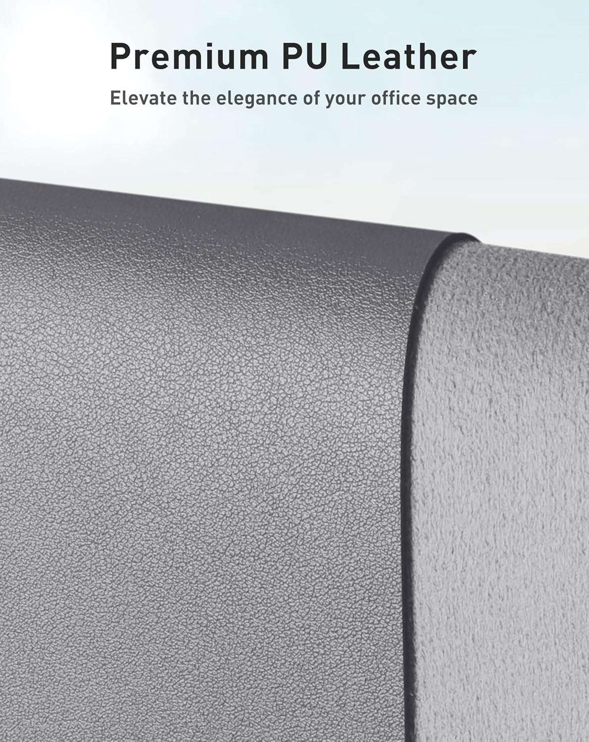 Aothia Non-Slip PU Leather Waterproof Laptop Desk Pad Protector, Blotter Mat, Writing and Mouse Pad for Office & Home, Beige, 23.6" x 13.7" - Colors B
