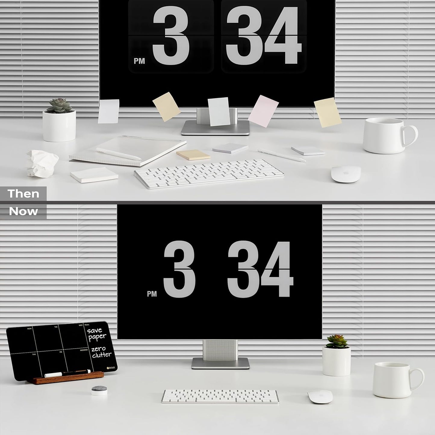 Desktop Glass Weekly Planner Whiteboard with Detachable Wood Stand,Small Portable Dry Erase Calendar to Do List White Board 12x6 for Office, Home, Schools, Marker&Eraser Included, Yeoux