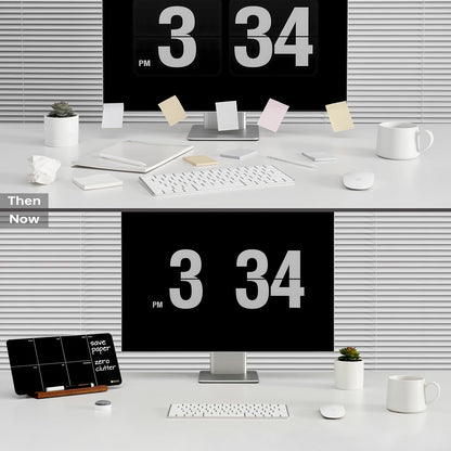 Desktop Glass Weekly Planner Whiteboard with Detachable Wood Stand,Small Portable Dry Erase Calendar to Do List White Board 12x6 for Office, Home, Schools, Marker&Eraser Included, Yeoux