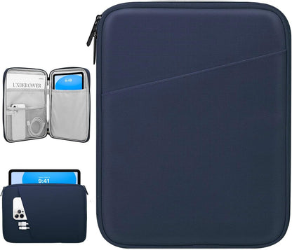 Dadanism 9-11" Tablet Sleeve Bag Carrying Case for iPad (A16) 11th Gen 11", iPad 10th Gen 10.9" Air 5/4, iPad Air M4/Pro 11", iPad 9/8/7th, Galaxy Tab A11+ Plus 11", Remarkable 2 10.3", Black