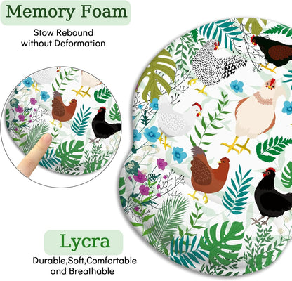 LIMKRIAN Cat Ergonomic Mouse Pad with Wrist Rest, Gaming Mouse Pad with Wrist Support, Funny Mouse Pads for Desk, Computer Mousepad with Non-Slip Pain Relief PU Base, Cute Office Desk Accessories