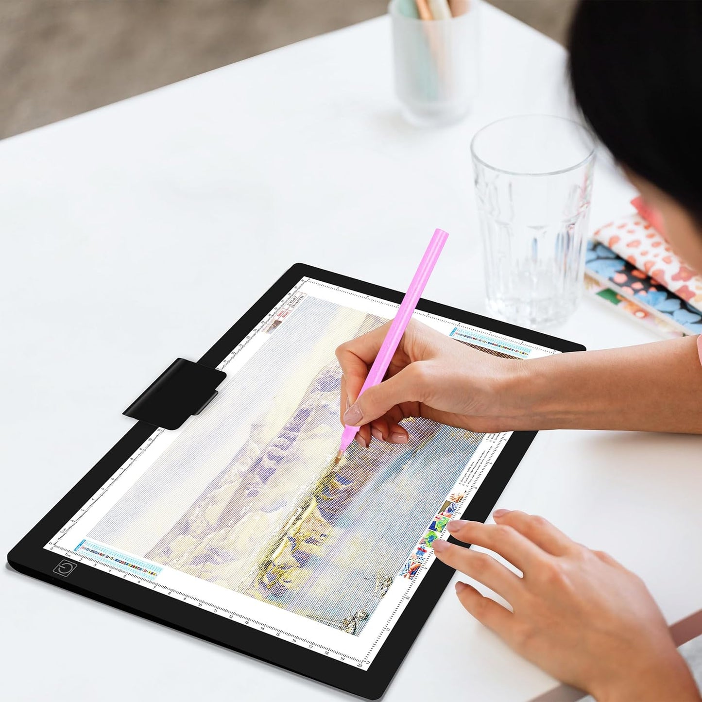 Mlife A3 Light Pad,Built in Battery Light Box,3 Colors Temperature,Stepless Brightness,Rechargeable LED Ultimate Light Board for Tracing, Diamond Art, Sketching