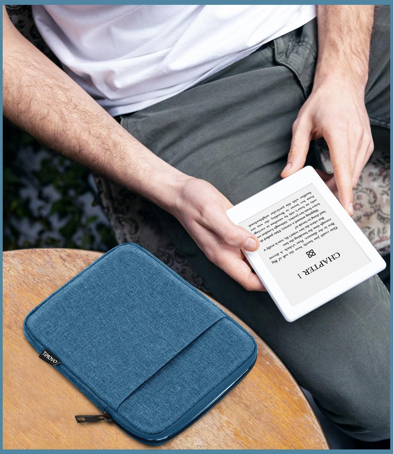 TiMOVO 9-11" Tablet Sleeve Bag for iPad 11-inch A16 2025, iPad 10.9"/10.2"| Air 11 Inch/5th/4th Gen. 10.9", Galaxy Tab A9+/A11Plus 11", Protective Bag Fit Smart Keyboard, Dusty Blue