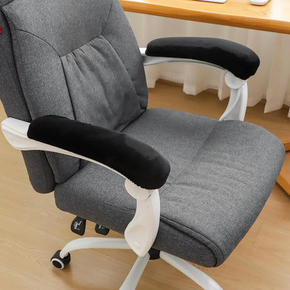 FORCHEER Office Chair Armrest Covers 12-15 Inch Velvet Elastic Black Arm Rest Covers for Desk Computer Chairs Washable
