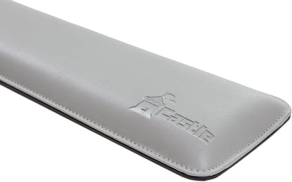 Bailey Compact by Castle - Wrist Rest for Keyboards with Around 61 Keys - Leather Ergonomic Computer Extra Firm Keyboard Wrist Support for Typists, Gaming, Heavy Office Use (Stone, Compact Size)