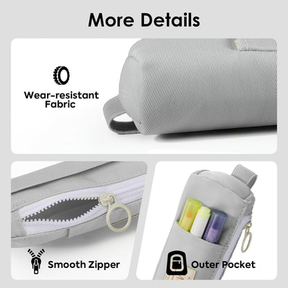 MoKo Pen Holder for Notebook, Pencil Pouch with Adjustable Elastic Band, Slim Portable Zipper Pen Pouch Holder for Planners, Journals, Book, Pink