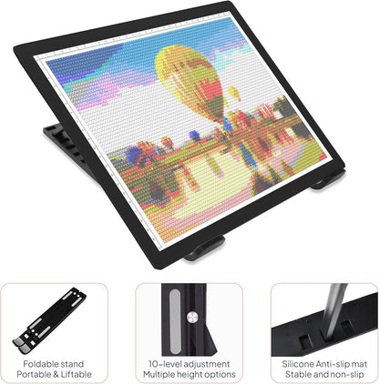 iVyne Rechargeable A4 Light Pad for Tracing & Weeding - LED Light Board for Weeding Vinyl - for Cricut Vinyl Weeding Tools - Ultra-Thin & Portable - Perfect for Artists & Crafters - Pink