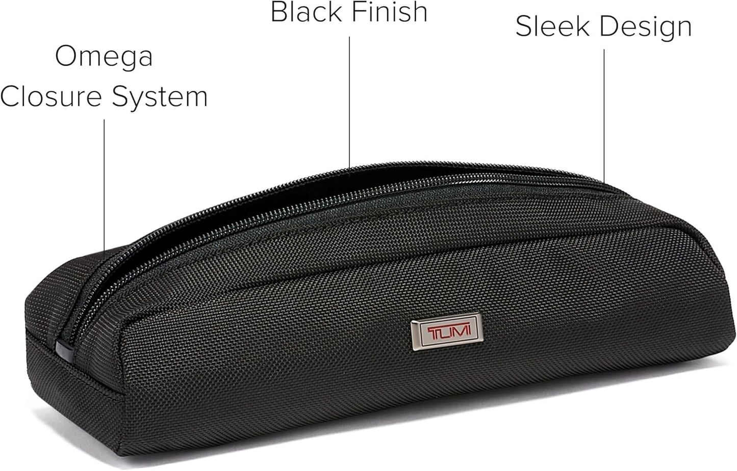 TUMI - Alpha Electronic Cord Pouch - Slim Zip Entry Travel Tech and Cable, Charger and Small Accessory Organizer - Black