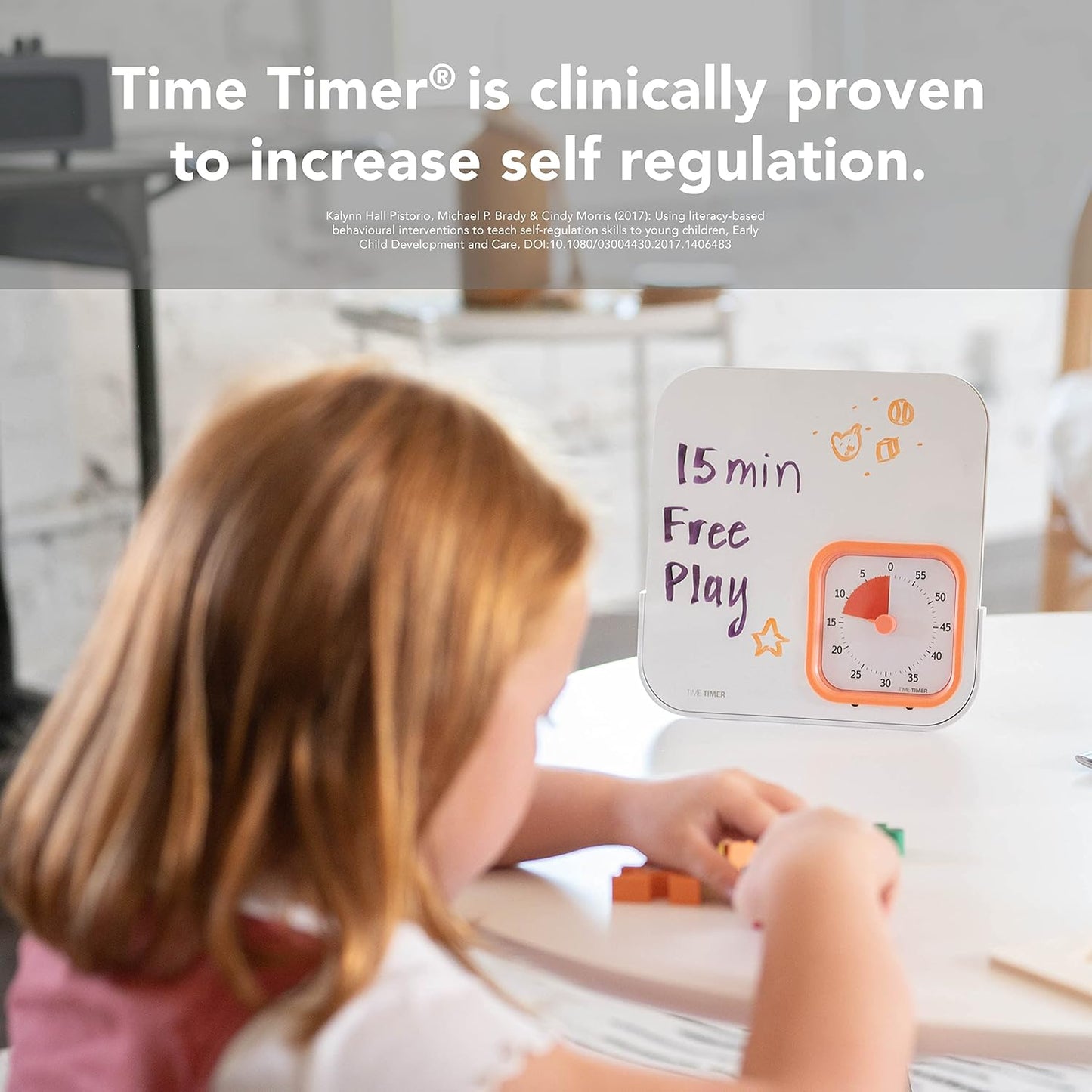 TIME TIMER MOD with Dry Erase Board — 60-Minute Visual Countdown Timer with Magnetic Whiteboard — for Notes, Chores, Classroom and Office Reminders, Visual Schedules, for Kids and Adults (Blue)