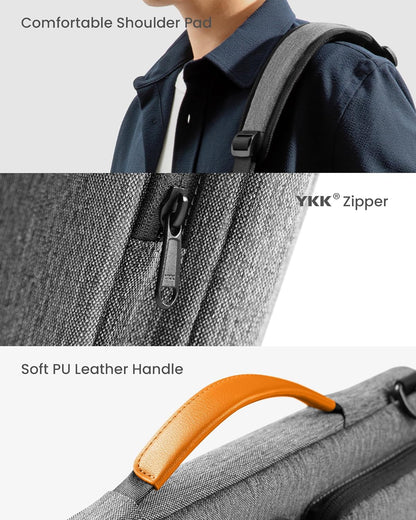 tomtoc 360 Protective Laptop Shoulder Bag for 16-inch MacBook Pro M5/M4/M3/M2/M1 Pro/Max 2026-2019, Water-resistant Sleeve for Dell XPS 15 Surface Book 3 The New Razer Blade 16