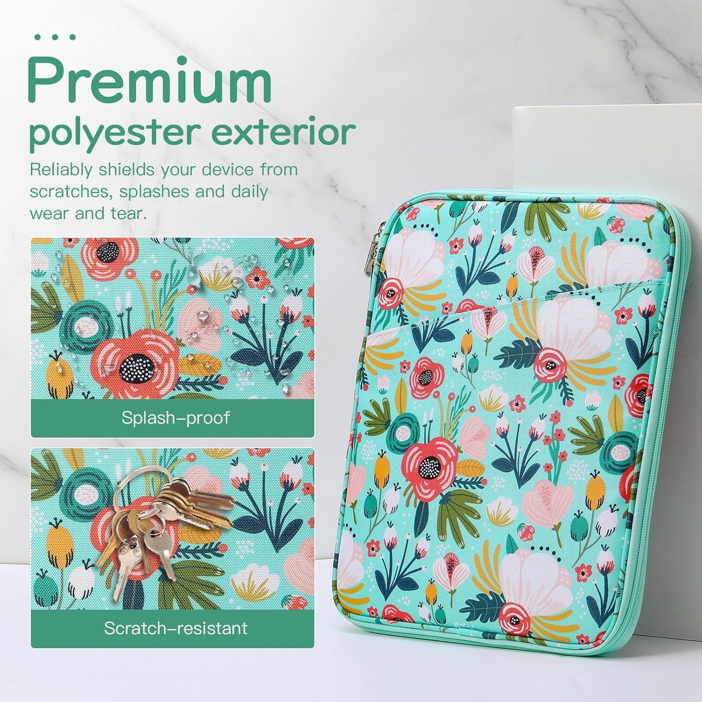 Dadanism 9-11" Tablet Sleeve Bag Carrying Case for iPad (A16) 11th Gen 11", iPad 10th Gen 10.9" Air 5/4, iPad Air M4/Pro 11", iPad 9/8/7th, Galaxy Tab A11+ Plus 11", Remarkable 2 10.3", Black