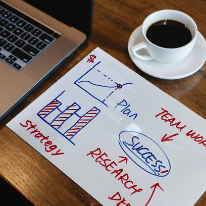Dry Erase Board Sticker- Whiteboard Stickers-8.27''x11.69'' Removable Dry Erase Sheets- Fridge Dry Erase Paper for Wall/Desk/Refrigerator/Door/Locker/Home/Office/Classroom (White-2Pcs)