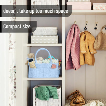 Mr. Pen- Baby Diaper Caddy Organizer, Gray, Medium, Nursery Storage Bin and Car Organizer for Diapers and Baby Wipes
