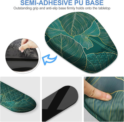 Mouse Pad with Wrist Rest, Comfortable Keyboard Wrist Rest, Memory Foam Wrist Rest for Computer Keyboard, Ergonomic Mouse Pad Set for Easy Typing & Pain Relief for Office Black
