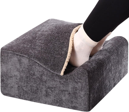 Foot Rest for Under Desk at Work,At Work Soft Ergonomic Footrest,Support Foot Pillow,Heel Chair,Leg Elevation Pillow,(Blue)