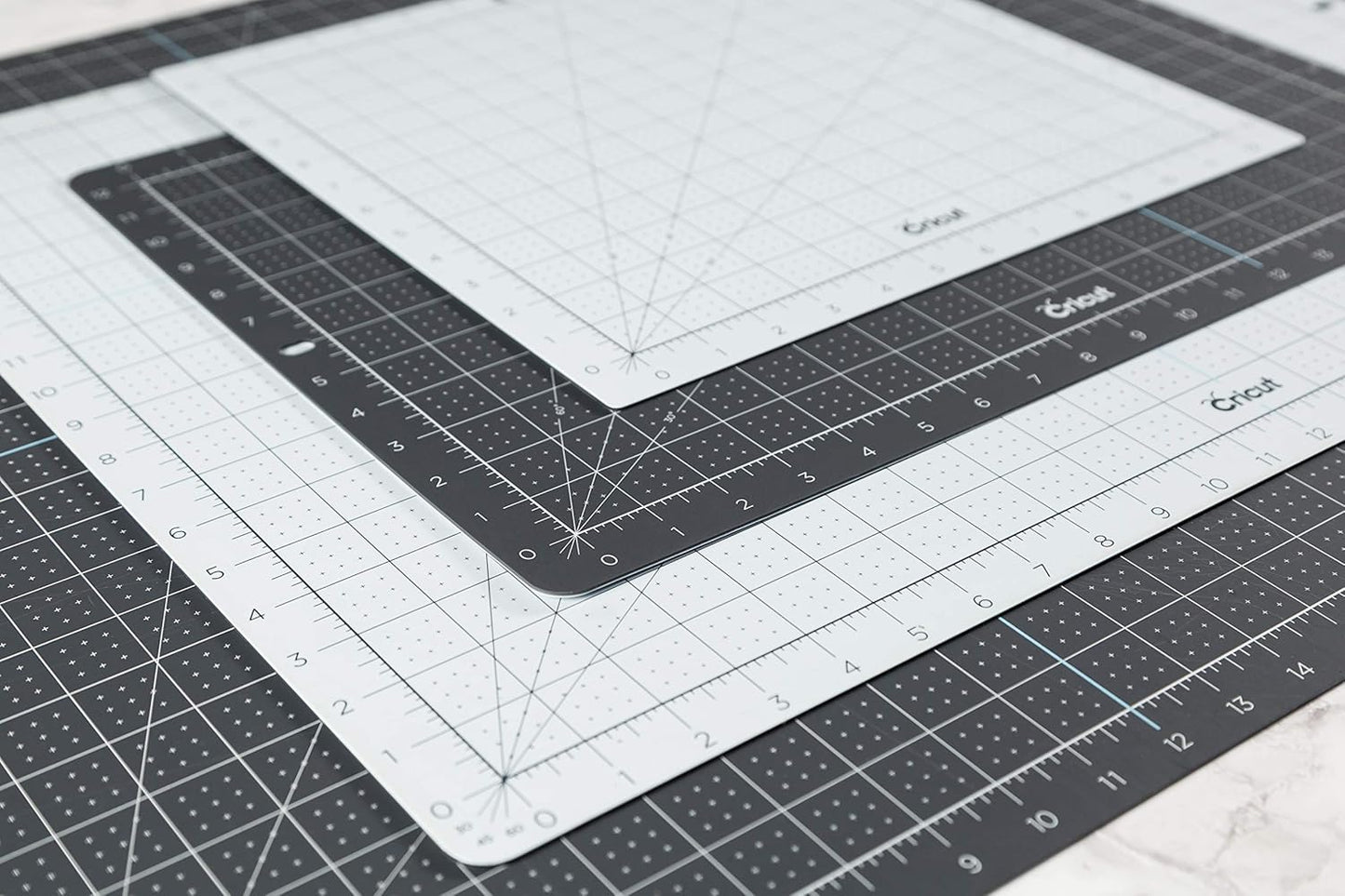 Cricut Self Healing Cutting Mat - Mat for use with TrueControl Knife, Rotary Cutter, Craft Knife, Xacto Knife - 12" x 12", Decorative, 2X Healing, Extra-Thick Cricut Cutting Mat, Rose