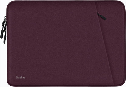 Laptop Sleeve Case 13.3 inch, Shockproof Protective Computer Cover with Accessories Pocket, Portable Laptop Bag Compatible with MacBook Air/Pro 13-13.3 inch, Compatible for MacBook Pro 14 inch, Black | Shockproof