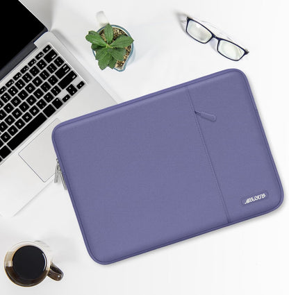 MOSISO Laptop Case 13.3 inch, 13-13.3 inch Laptop Sleeve Compatible with MacBook Air/Pro 13/Pro 14 M5 M4 M3 M2 M1, HP Dell ASUS Lenovo,Polyester Vertical Computer Sleeve Bag with Pocket, Antique Green - Colors A