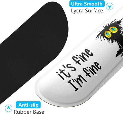 Dapesuom Enlarge Keyboard Wrist Rest, Memory Foam Wrist Cushion for Desk Mat Support, Cute Pain Relief Keyboard Mouse Pad Rests Set with Non-Slip Base for Gaming Laptop Office Computer, Elegant Flower