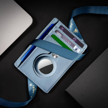 Slim Minimalist Front Pocket Air Tag Wallet, RFID Blocking Card Holder Wallet with Airtag Holder