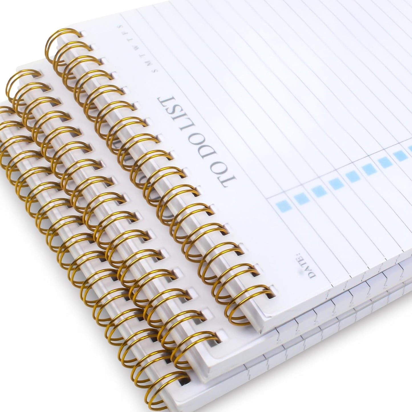 To Do List Notepad 3 Pack, Undated Daily Planner Notepad With To Do List Notebook Checklist Planner Spiral Waterproof Notepad for Office Supplies, School Planner, 52 Sheets/Pack, 5.5"*8.3" A5 Size