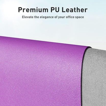 Aothia Leather Desk Pad Protector, Mouse Pad, Office Desk Mat, Non-Slip PU Leather Desk Blotter, Laptop Desk Pad, Waterproof Desk Writing Pad for Office and Home(Dark Blue,31.5" x 15.7") - Colors B