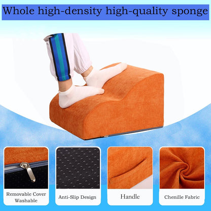 Foot Rest for Under Desk at Work.Multifunctional 3-Tier Foot Stool,with Washable Footrest.for Under Desk,Office Chair Gaming Chair & Sofa,Leg Elevation Pillow,Supports Posture-Brown