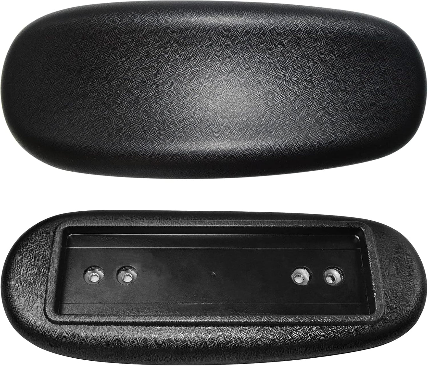 MySit Office Chair Armrest Replacement Arm Pads Univeral 4" Mounting Hole (Set of 2) Black