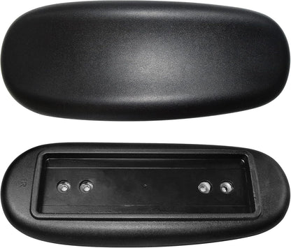 MySit Office Chair Armrest Replacement Arm Pads Univeral 4" Mounting Hole (Set of 2) Black