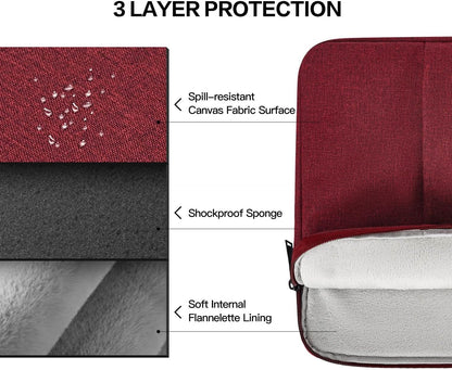 17 inch 360° Protective Laptop Case Sleeve for 2025 HP 17.3 Touchscreen Laptop,Envy 17,Pavilion 17,ASUS Vivobook 17, Shockproof Water-Resistant Computer Bag w/Accessory Pocket