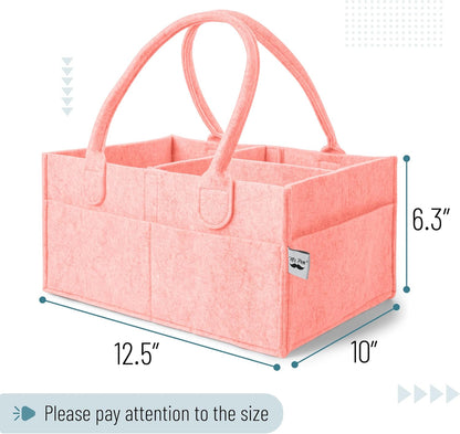 Mr. Pen- Baby Diaper Caddy Organizer, Gray, Medium, Nursery Storage Bin and Car Organizer for Diapers and Baby Wipes