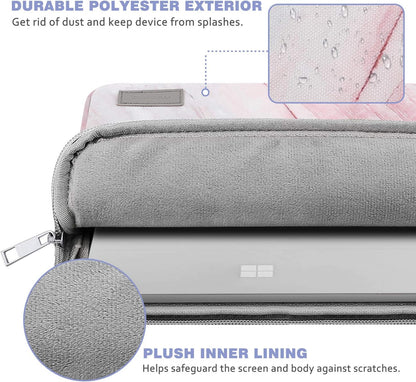 MoKo 9-11 Inch Tablet Sleeve Bag Carrying Case Fits iPad Pro 11 M5/Air M3, iPad A16 2025, i-Pad 10th 10.9, i-Pad 9/8/7th Gen 10.2, iPadAir 5/4th 10.9, Tab S8 11"/Tab A 10.1,Cloudy Pink