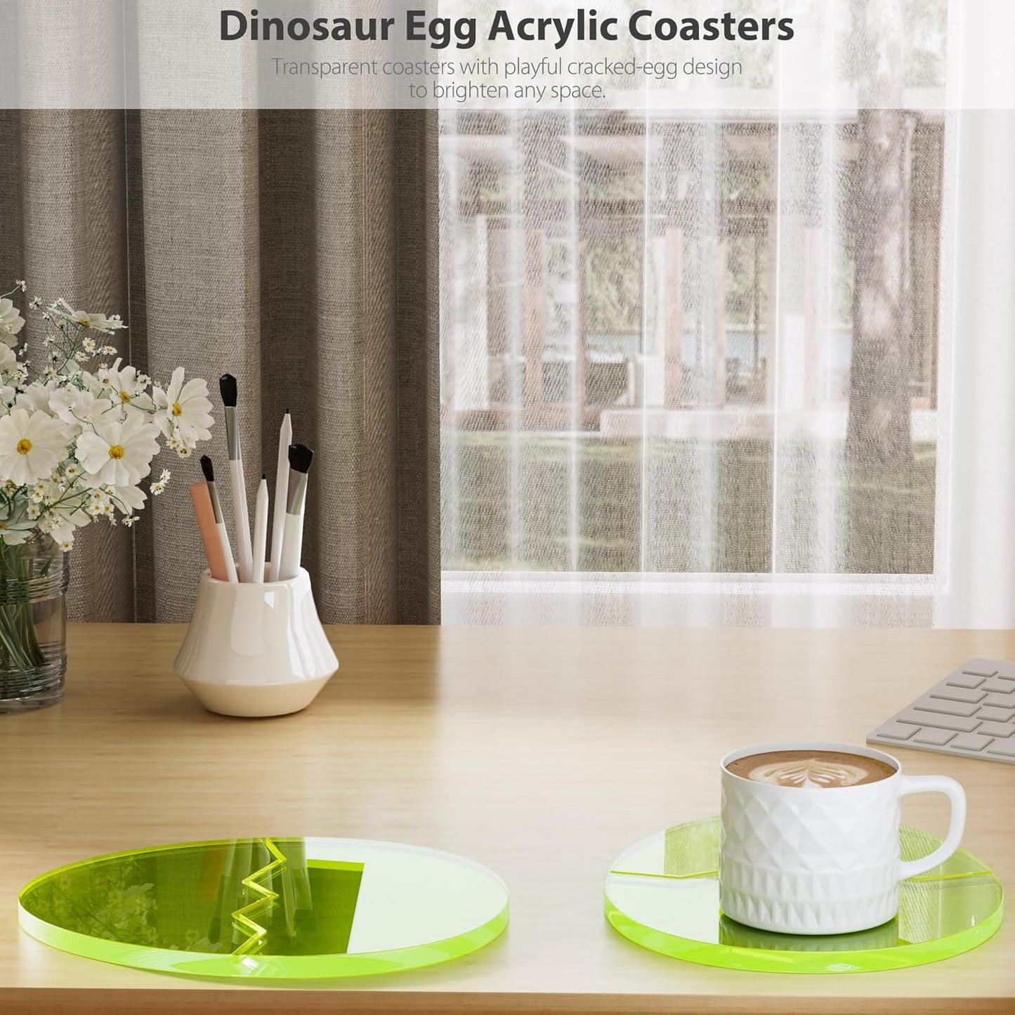 Acrylic Coaster Decorative Plates, Irregular Bar Drink Coaster, Clear Cloud Shape Coffee Cup Coaster, Perfect for Tabletop Protection and Accessories Display.(Gold)